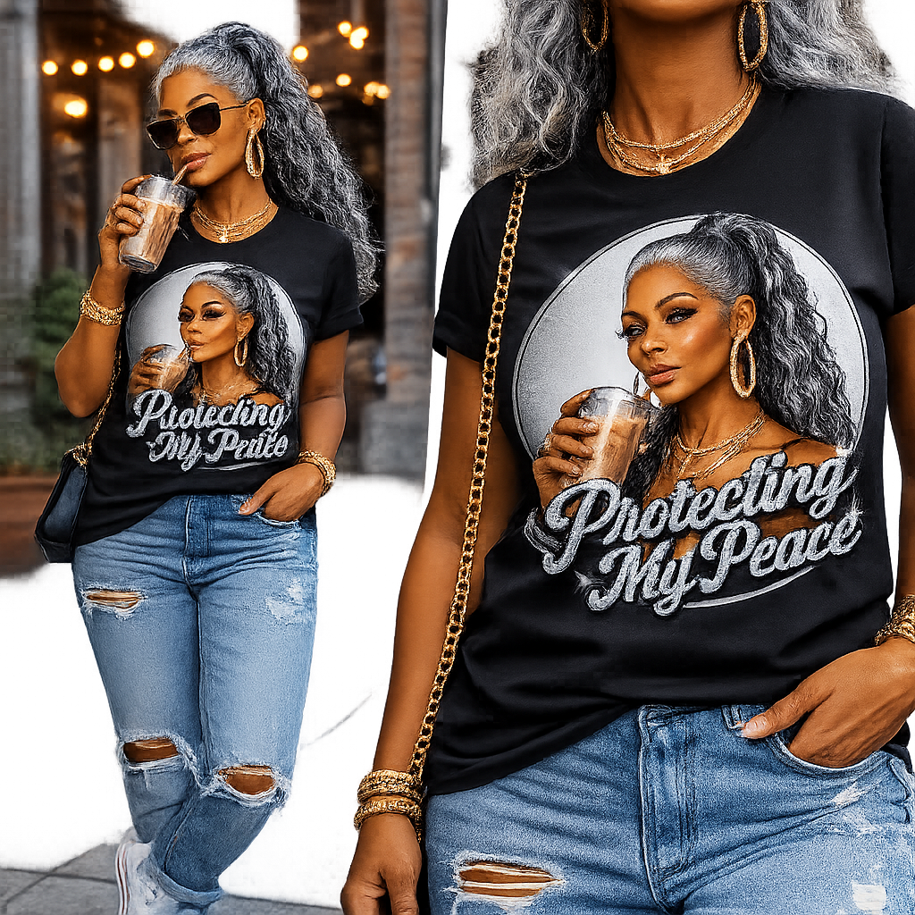 Protecting My Peace T-Shirt — Graphic Tee for Women